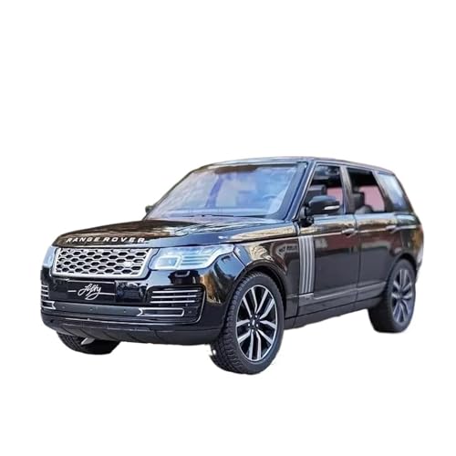1 24 Für Range Rover Sports SUV Legierung Automodell Druckguss Metall Spielzeug Offroad-Serie Sound Und Licht Simulation Druckgussmodelle Motorfahrzeuge(Schwarz) von DUEVEL