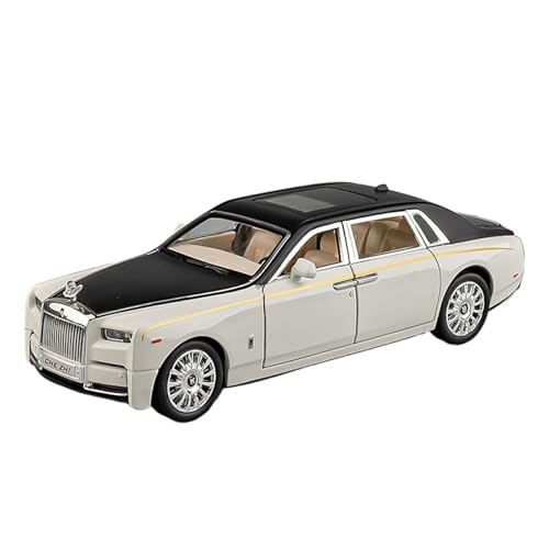 1 24 Für Rolls-Royce-Automodell Legierungssimulation Phantom-Automodell-Sammlung Ornamente Spielzeugauto Druckgussmodelle Motorfahrzeuge(White) von DUEVEL