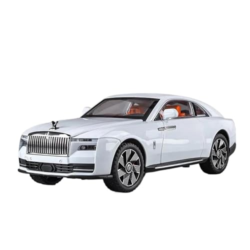 1 24 Für Rolls Royce Spectre Luxuslimousine Legierung Maßstab Automodell Druckguss Metall Auto Enthusiasten Sammlung Auto Geschenk Druckgussmodelle Motorfahrzeuge(White) von DUEVEL