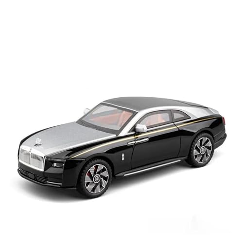 1 24 Für Rolls Royce Spectre Starlight Headliner Alloy Diecast Toy Model Vehicles Car Model Sound Und Licht Druckgussmodelle Motorfahrzeuge(Silber) von DUEVEL