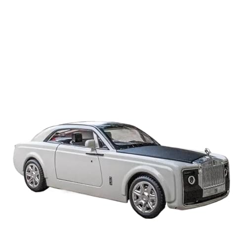 1 24 Für Rolls-Royce Sweptail Legierung Luxy Auto Diecasts Metall Spielzeug Auto Modell Simulation Sammlung Sound Licht Druckgussmodelle Motorfahrzeuge(White) von DUEVEL