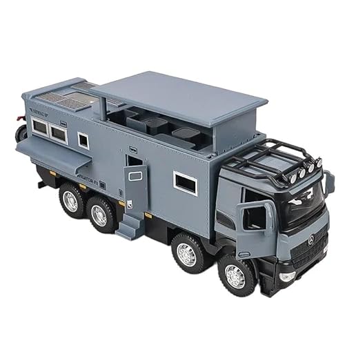 1 24 Für Simuliertes Gelände-Wohnmobil Mit Cooler Beleuchtung Und Sound, Cooles Lieblingsspielzeug Druckgussmodelle Motorfahrzeuge(Gray) von DUEVEL