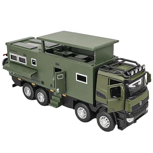 1 24 Für Simuliertes Gelände-Wohnmobil Mit Cooler Beleuchtung Und Sound, Cooles Lieblingsspielzeug Druckgussmodelle Motorfahrzeuge(Grün) von DUEVEL
