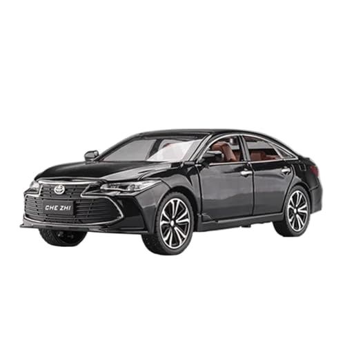 1 24 Für Toyota Avalon Legierung Auto Modell Diecast Spielzeug Fahrzeuge Metall Spielzeug Auto Modell Simulation Sound Licht Geschenke Druckgussmodelle Motorfahrzeuge(Schwarz) von DUEVEL