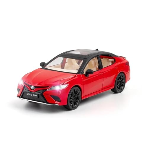 1 24 Für Toyota Camry Druckgusslegierung Automodell Spielzeug Junge 6 Türen Kann Als Geschenk Für Autoenthusiasten Sammlerstücke Druckgussmodelle Motorfahrzeuge(Rot) von DUEVEL