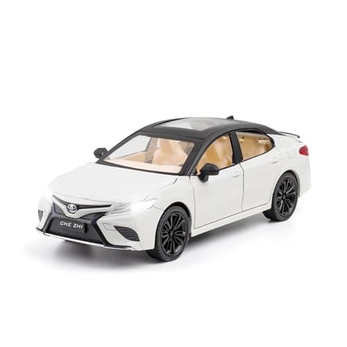 1 24 Für Toyota Camry Druckgusslegierung Automodell Spielzeug Junge 6 Türen Kann Als Geschenk Für Autoenthusiasten Sammlerstücke Druckgussmodelle Motorfahrzeuge(White) von DUEVEL