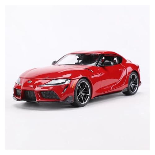1 24 Für Toyota GR Supra Legierung ModellautoSimulation Auto Spielzeug Sammlung Dekorative Büro Ornamente Druckgussmodelle Motorfahrzeuge(Rot) von DUEVEL