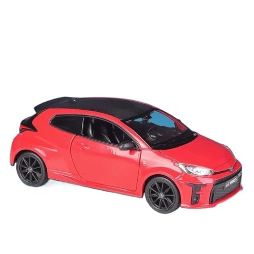 1 24 Für Toyota GR Yaris SUV Auto Modell Diecast Metall Spielzeug Auto Fahrzeug Modell Sammlung Druckgussmodelle Motorfahrzeuge(Rot) von DUEVEL
