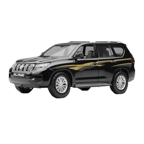 1 24 Für Toyota Prado SUV Legierung Druckguss Spielzeug Fahrzeuge Metall Spielzeug Auto Modell Auto Enthusiasten Sammlung Druckgussmodelle Motorfahrzeuge(Schwarz) von DUEVEL