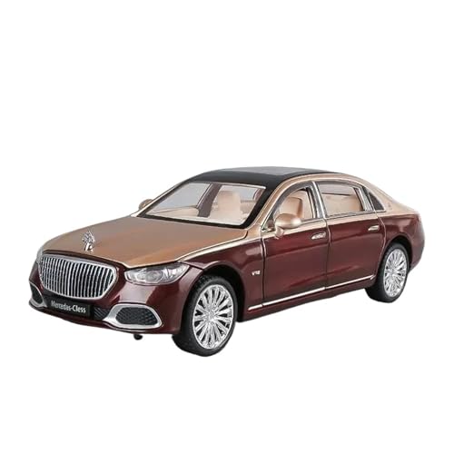 1 24 Simulationsmodell Für Mercedes-Benz Maybach S680 Legierungsautomodell Sound Und Licht Pull Back Spielzeuggeschenk Druckgussmodelle Motorfahrzeuge(Weiß) von DUEVEL