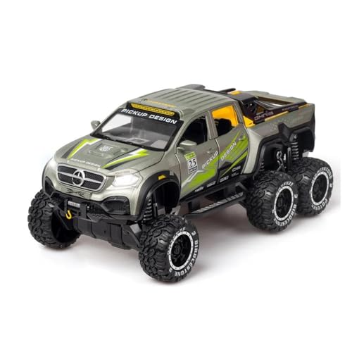1 28 Für Mercedes-Benz X-Klasse Pickup Legierung Auto Diecast Spielzeug Geländewagen Auto Akusto-optische Spielzeug Sammlung Druckgussmodelle Motorfahrzeuge(Gray) von DUEVEL