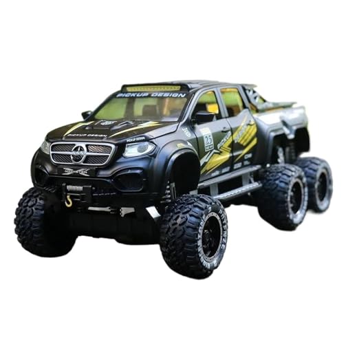 1 28 Für Mercedes-Benz X-Klasse Pickup Legierung Auto Diecast Spielzeug Geländewagen Auto Akusto-optische Spielzeug Sammlung Druckgussmodelle Motorfahrzeuge(Schwarz) von DUEVEL