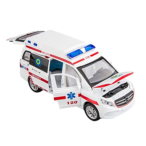 1 32 Fit Für Mercedes Benz Rettungswagen 120 Simulation Auto Modell Junge Geschenk Legierung Spielzeugauto Druckgussmodelle Motorfahrzeuge von DUEVEL