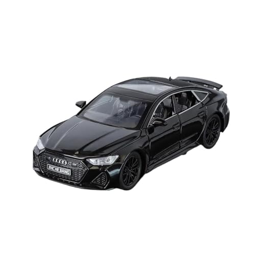 1 32 Für Audi RS7 Sportback Legierung Auto Sound Licht Druckguss Metall Spielzeug Fahrzeug Sammlung Miniatur Druckgussmodelle Motorfahrzeuge(Schwarz) von DUEVEL