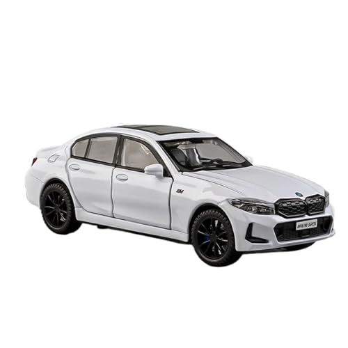 1 32 Für BMW 320 320i Legierung Auto Modell Diecast Metall Spielzeug Fahrzeuge Auto Modell Hohe Simulation Sound Und Licht Spielzeug Druckgussmodelle Motorfahrzeuge(White) von DUEVEL