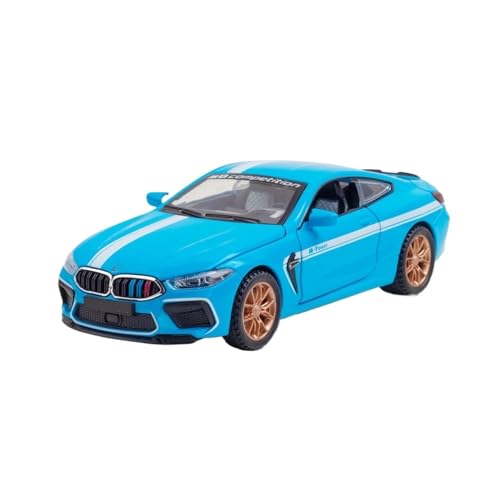 1 32 Für BMW M8 MANHART Competition Sportwagen Hochsimulation Diecast Metalllegierung Modellauto Sound Light Toy Druckgussmodelle Motorfahrzeuge(Blau) von DUEVEL