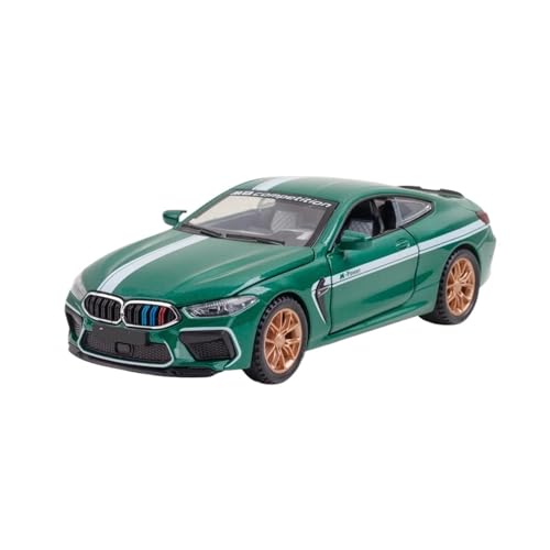 1 32 Für BMW M8 MANHART Competition Sportwagen Hochsimulation Diecast Metalllegierung Modellauto Sound Light Toy Druckgussmodelle Motorfahrzeuge(Grün) von DUEVEL