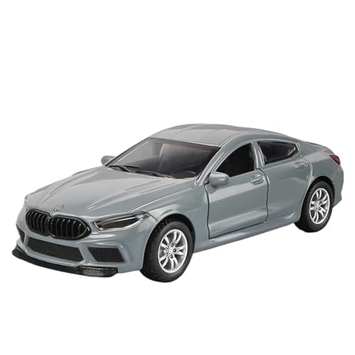 1 32 Für BMW M8 MH8 Coupe Legierung Auto Modell Simulation Spielzeug Auto Modell Mit Licht Sammlung Geschenk Druckgussmodelle Motorfahrzeuge(Gray) von DUEVEL