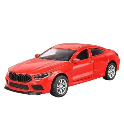 1 32 Für BMW M8 MH8 Coupe Legierung Auto Modell Simulation Spielzeug Auto Modell Mit Licht Sammlung Geschenk Druckgussmodelle Motorfahrzeuge(Rot) von DUEVEL