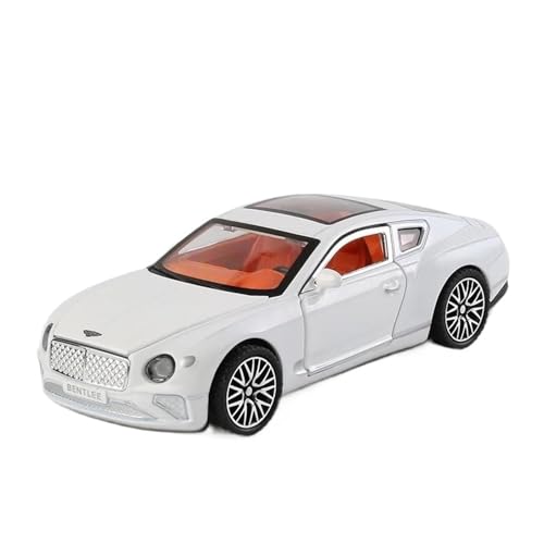 1 32 Für Bentley Continental GT Metall Fahrzeug Legierung Modell Auto Sammlungen Druckguss Spielzeug Sound Licht Druckgussmodelle Motorfahrzeuge(White) von DUEVEL