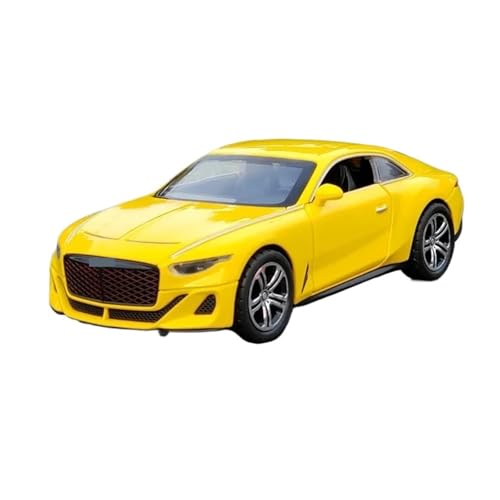 1 32 Für Bentley Mulliner Druckguss-Legierung Modell Metall Fahrzeug Simulation Sound Licht Luxus Auto Spielzeug Druckgussmodelle Motorfahrzeuge(Yellow) von DUEVEL