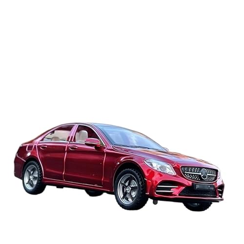 1 32 Für Benz C260 L C-Klasse Automodell Aus Legierung, Druckguss-Metallfahrzeuge, Simulationsspielzeugautomodell, Sound- Und Lichtsammlung Druckgussmodelle Motorfahrzeuge(Rot) von DUEVEL