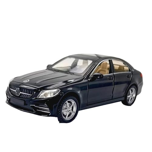 1 32 Für Benz C260 L C-Klasse Automodell Aus Legierung, Druckguss-Metallfahrzeuge, Simulationsspielzeugautomodell, Sound- Und Lichtsammlung Druckgussmodelle Motorfahrzeuge(Schwarz) von DUEVEL