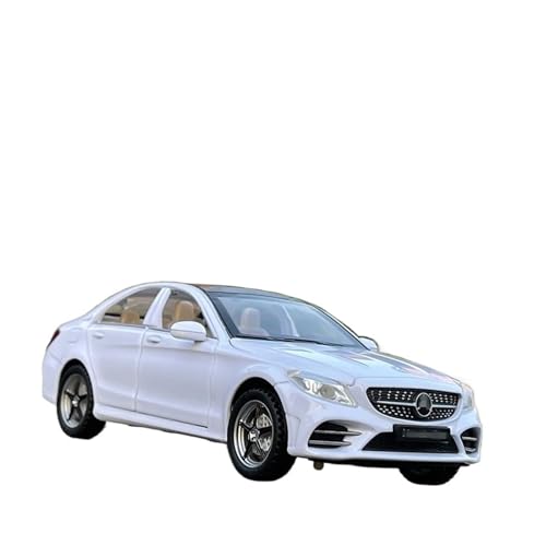 1 32 Für Benz C260 L C-Klasse Automodell Aus Legierung, Druckguss-Metallfahrzeuge, Simulationsspielzeugautomodell, Sound- Und Lichtsammlung Druckgussmodelle Motorfahrzeuge(White) von DUEVEL