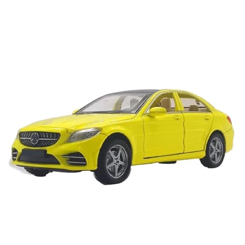 1 32 Für Benz C260 L C-Klasse Automodell Aus Legierung, Druckguss-Metallfahrzeuge, Simulationsspielzeugautomodell, Sound- Und Lichtsammlung Druckgussmodelle Motorfahrzeuge(Yellow) von DUEVEL