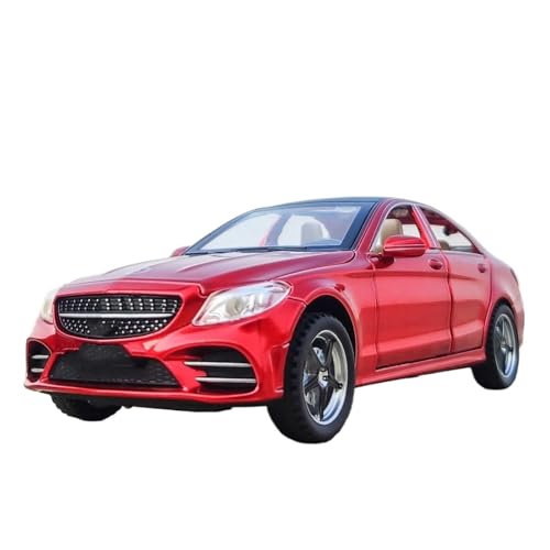 1 32 Für Benz C260L Druckguss-Modellauto Aus Legierung, Sammlerstück, Pullback-Spielzeug, Druckguss-Spielzeugfahrzeuge Druckgussmodelle Motorfahrzeuge(Rot) von DUEVEL