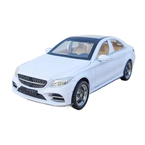 1 32 Für Benz C260L Druckguss-Modellauto Aus Legierung, Sammlerstück, Pullback-Spielzeug, Druckguss-Spielzeugfahrzeuge Druckgussmodelle Motorfahrzeuge(White) von DUEVEL