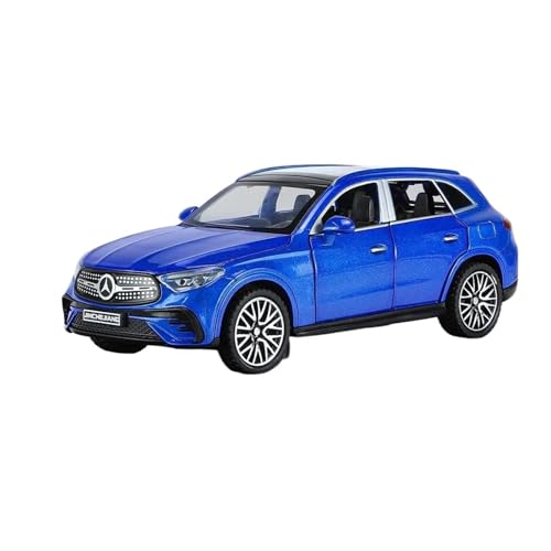 1 32 Für Benz GLC-400E SUV Legierung Auto Modell Diecast Metall Spielzeug Fahrzeug Auto Modell Sound Und Licht Sammlungen Druckgussmodelle Motorfahrzeuge(Blau) von DUEVEL