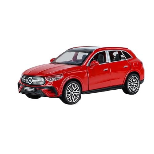 1 32 Für Benz GLC-400E SUV Legierung Auto Modell Diecast Metall Spielzeug Fahrzeug Auto Modell Sound Und Licht Sammlungen Druckgussmodelle Motorfahrzeuge(Rot) von DUEVEL