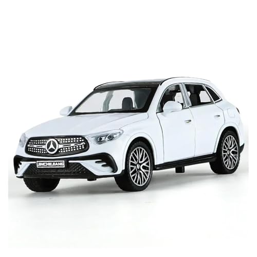 1 32 Für Benz GLC-400E SUV Legierung Auto Modell Diecast Metall Spielzeug Fahrzeug Auto Modell Sound Und Licht Sammlungen Druckgussmodelle Motorfahrzeuge(White) von DUEVEL
