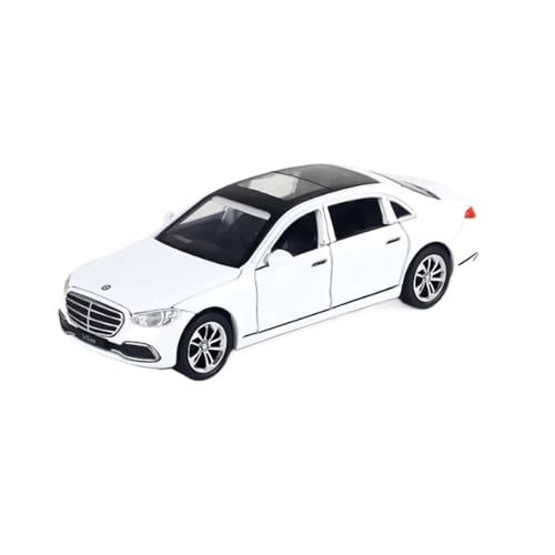 1 32 Für Benz S400 Legierungs-Luxusautomodell, Metalldruckguss, Hochsimuliertes Modellauto, Spielzeugauto Auf Sammlungsebene Druckgussmodelle Motorfahrzeuge(White) von DUEVEL