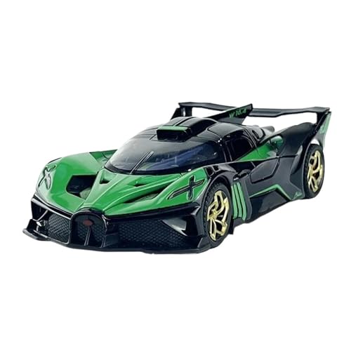 1 32 Für Bugatti Bolide Diecast Metall Legierung Modell Auto Sound Licht Zurückziehen Sammlung Spielzeug Hause Dekoration Druckgussmodelle Motorfahrzeuge(Grün) von DUEVEL
