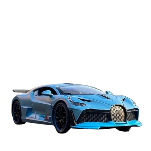 1 32 Für Bugatti Divo Sportwagenmodell Aus Legierung Druckgussmetall Spielzeugfahrzeuge Automodell Simulation Sound-/Lichtspielzeug Druckgussmodelle Motorfahrzeuge(Blau) von DUEVEL