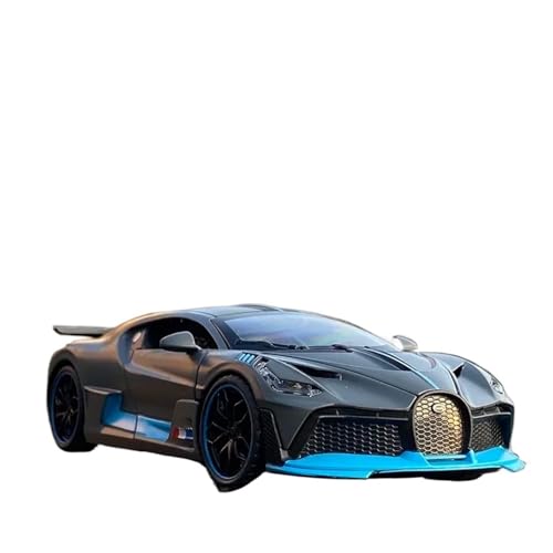 1 32 Für Bugatti Divo Sportwagenmodell Aus Legierung Druckgussmetall Spielzeugfahrzeuge Automodell Simulation Sound-/Lichtspielzeug Druckgussmodelle Motorfahrzeuge(Gray) von DUEVEL
