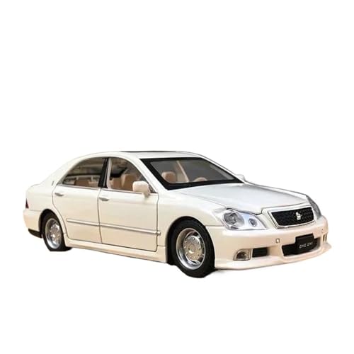 1 32 Für Den 12. Toyota Crown Miniaturauto Metallspielzeug Simulation Ton Und Licht Geschenke Für Jungen Teenager Erwachsene Druckgussmodelle Motorfahrzeuge(White) von DUEVEL