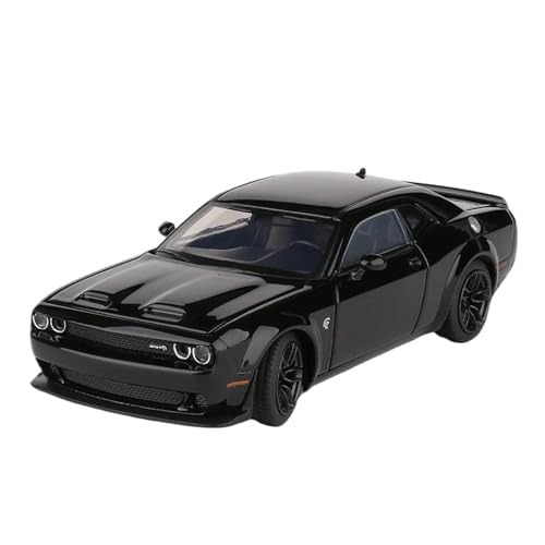 1 32 Für Dodge Challenger SRT Legierung Auto Modell Druckguss Spielzeug Metall Muscle Car Modell Simulation Sound Druckgussmodelle Motorfahrzeuge(Black1) von DUEVEL