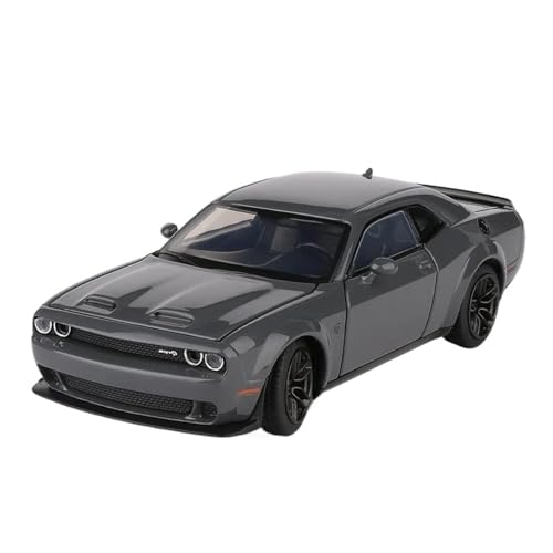 1 32 Für Dodge Challenger SRT Legierung Auto Modell Druckguss Spielzeug Metall Muscle Car Modell Simulation Sound Druckgussmodelle Motorfahrzeuge(Gray1) von DUEVEL