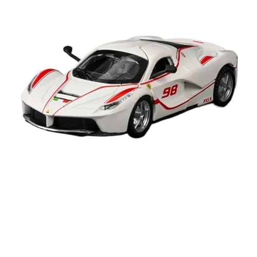 1 32 Für Ferrari LaFerrari FXX K Superar Modell Legierung Auto Druckguss Spielzeug Auto Modell Pull Back Spielzeug Sammlerstücke Druckgussmodelle Motorfahrzeuge(White) von DUEVEL