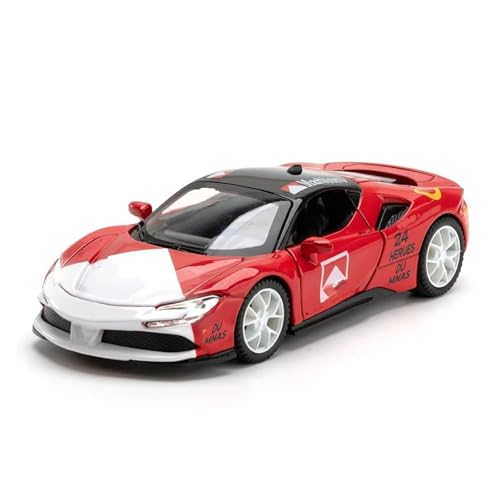 1 32 Für Ferrari SF90 Sportwagen Druckguss-Metalllegierung Modell Supersportwagen Spielzeug Mit Sound Und Licht Pull Back Druckgussmodelle Motorfahrzeuge 1 32 Für Ferrari SF90 Sportwagen Druckguss-Metalllegierung Modell Supersportwagen Spielzeug Mit Sound Und Licht Pull Back Druckgussmodelle Motorfahrzeuge von DUEVEL