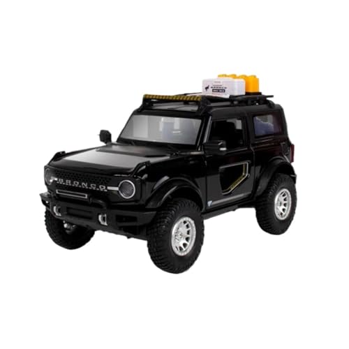 1 32 Für Ford Bronco Lima Legierung Auto Diecast Metall Geländewagen Modell Simulation Sound Und Licht Druckgussmodelle Motorfahrzeuge(Orange) von DUEVEL