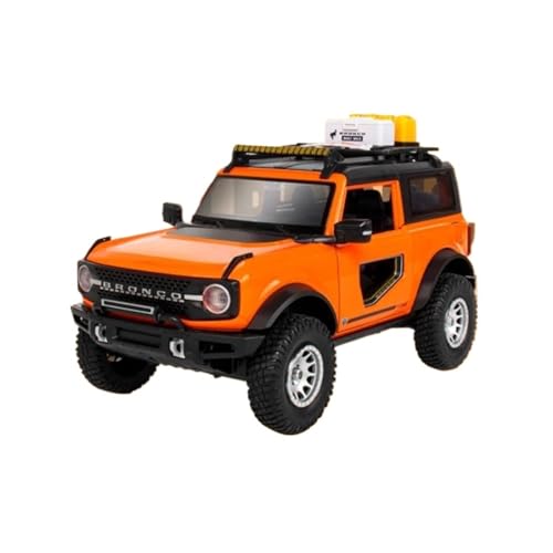 1 32 Für Ford Bronco Lima Legierung Auto Diecast Metall Geländewagen Modell Simulation Sound Und Licht Druckgussmodelle Motorfahrzeuge(Schwarz) von DUEVEL
