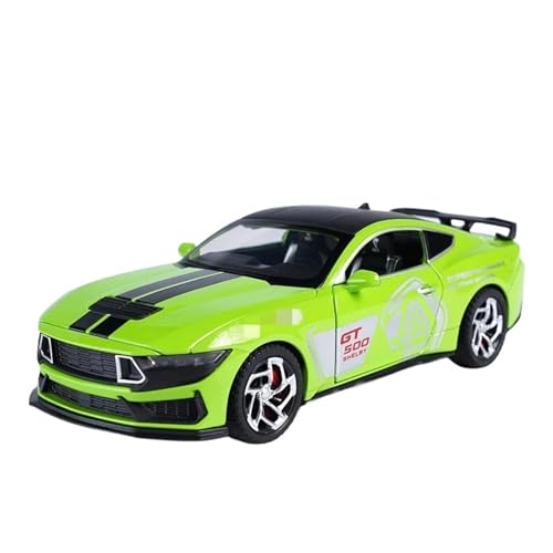 1 32 Für Ford Mustang Shelby GT500 Legierung Guss Spielzeug Auto Modell Sound Und Licht Spielzeug Sammlerstücke Druckgussmodelle Motorfahrzeuge(Grün) von DUEVEL
