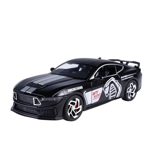 1 32 Für Ford Mustang Shelby GT500 Legierung Guss Spielzeug Auto Modell Sound Und Licht Spielzeug Sammlerstücke Druckgussmodelle Motorfahrzeuge(Schwarz) von DUEVEL