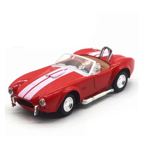 1 32 Für Ford Shelby Cobra 427 Metalllegierung Klassisches Vintage Auto Diecast Modellfahrzeuge Sammlung Geschenke Druckgussmodelle Motorfahrzeuge(Rot) von DUEVEL