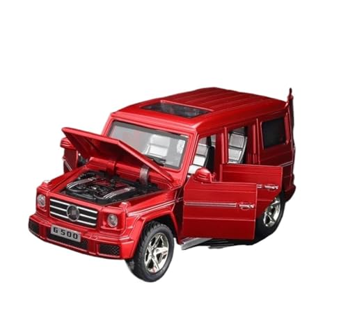 1 32 Für G65 G500 Legierung Auto Druckguss Metall Spielzeug Geländewagen Modell Simulation Sound Und Licht Sammlung Druckgussmodelle Motorfahrzeuge(Rot) von DUEVEL