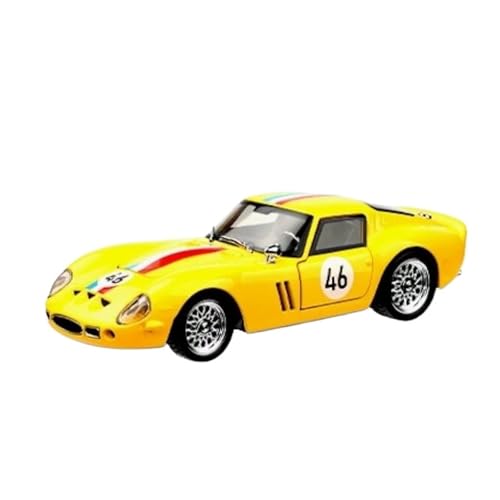 1 32 Für GTO 250Supercar Alloy Modellauto Spielzeugsimulation Sound- Und Licht-Enthusiasten Sammeln Geschenke Für Jungen Druckgussmodelle Motorfahrzeuge(Yellow) von DUEVEL